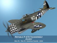 Republic P-47D Thunderbolt – Eileen 3D Model