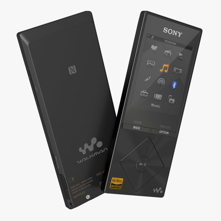 Sony Walkman NWZ A15 Portable MP3 Music Player Black 3D Model