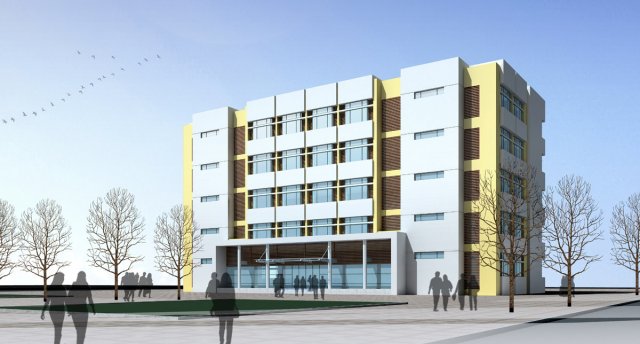 Urban building-villa office school 034 3D Model