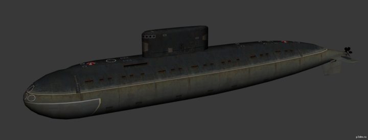 Kilo-class submarine 3D Model