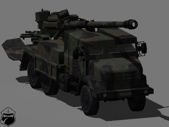 CAESAR self-propelled howitzer 3D Model