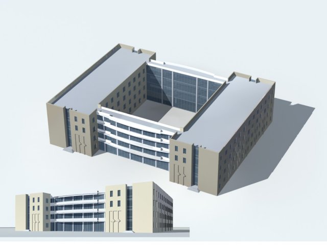 City – high-rise office 98 3D Model