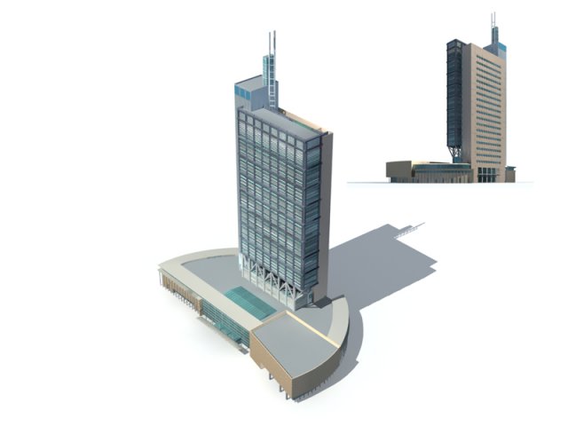 City – high-rise office 322 3D Model