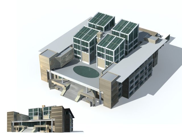 City – high-rise office 123 3D Model