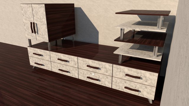 TV stand Free 3D Model