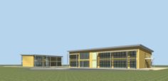 Urban architecture – school office villas 76 3D Model