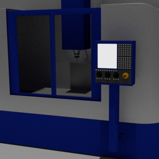 CNC Mill						 Free 3D Model