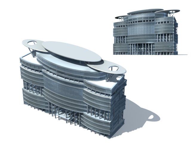 City – high-rise office 122 3D Model