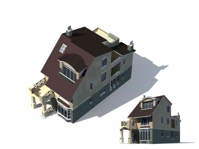 Urban architecture – private villas 44 3D Model