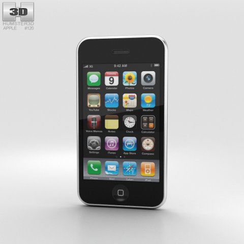 Apple iPhone 3GS White 3D Model
