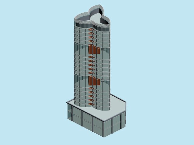 Urban planning – commercial buildings 261 3D Model