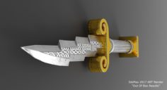 Zeus Dagger – Low Poly 3D Model