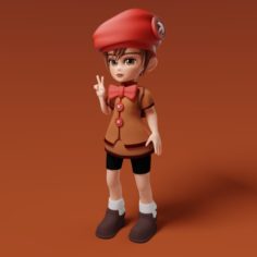 Tuff Girl						 Free 3D Model