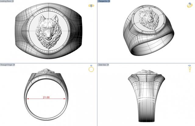 Ring Volf 3D Model