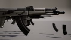 Photo-realistic Weapons For Games VR – AR – low-poly 3D model 3D Model