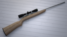 Remington Bolt-Action Rifle 3D Model