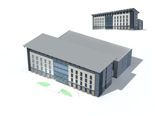 City – high-rise office 271 3D Model