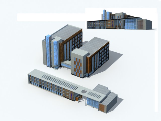 City – high-rise office 256 3D Model