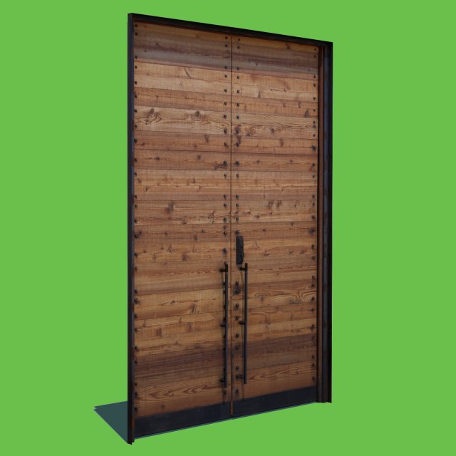 Wooden Door 3D Model