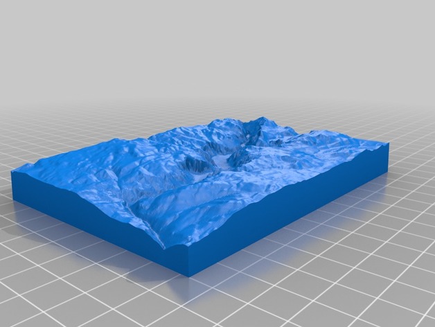 Yosemite Valley 3D Print Model