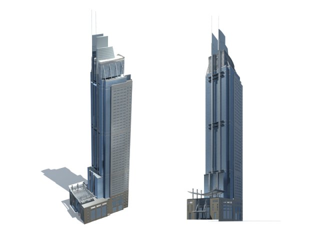 City – high-rise office 309 3D Model