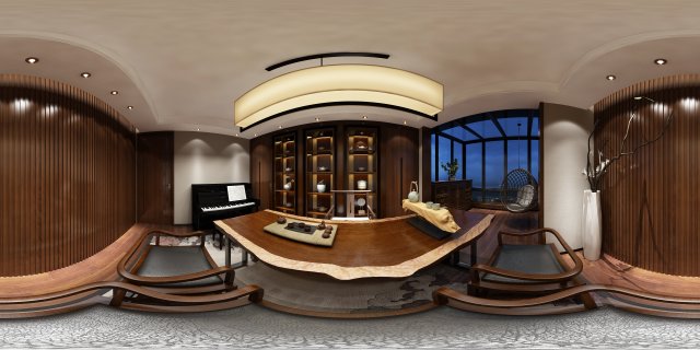 Panorama Family Meeting Room Tea Room 02 3D Model