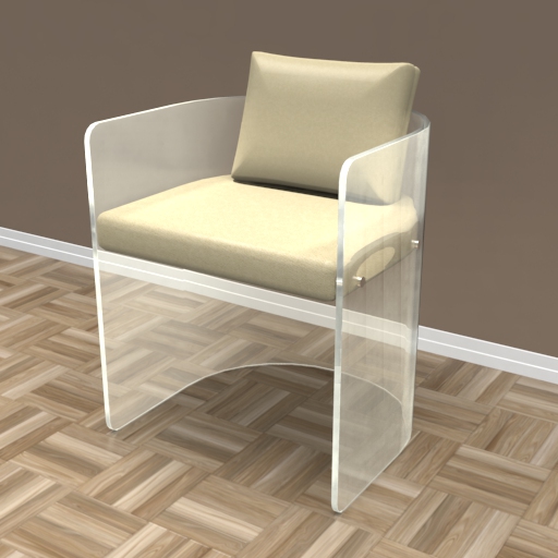 Antonio Acrylic Chair 3D Model
