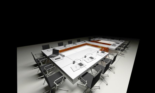 Office confrance table 3D Model