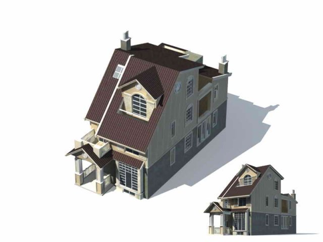 Urban architecture – private villas 42 3D Model