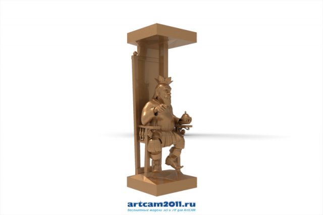 The chess King of Russian set 09001 3D Model
