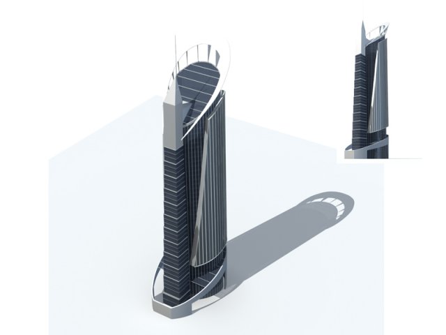 City – high-rise office 18 3D Model