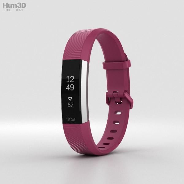 FitBit Alta HR Fuchsia 3D Model