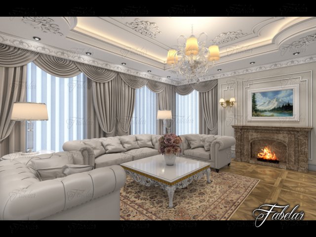 Living room 70 3D Model