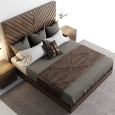 Bedclothes leather 3D Model