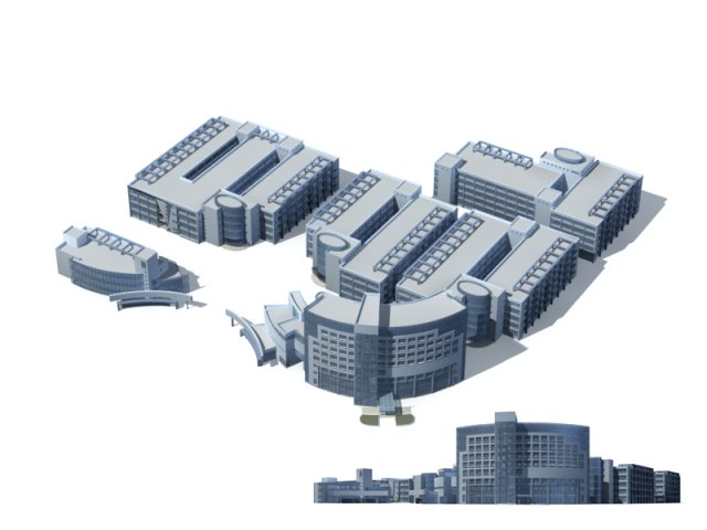 City – high-rise office 281 3D Model