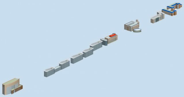 Urban planning – commercial buildings 177 3D Model