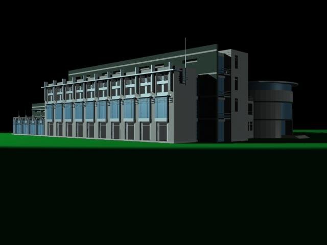 Urban architecture – school office villas 27 3D Model