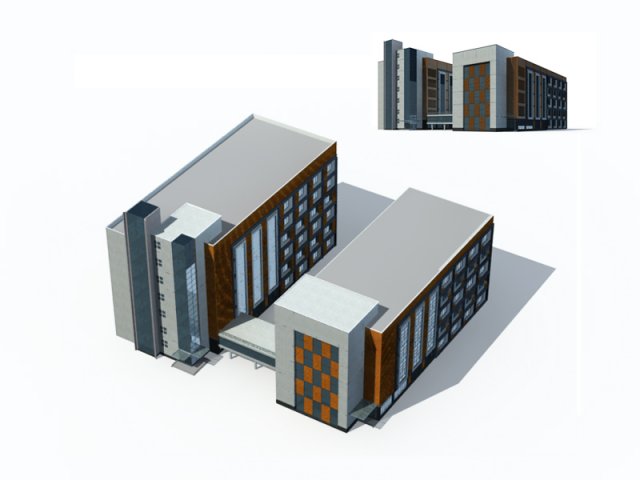 City – high-rise office 250 3D Model