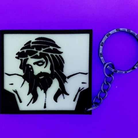 Jesus Christ Keychain 3D Print Model
