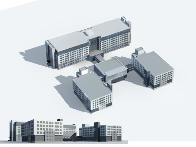 City – high-rise office 104 3D Model