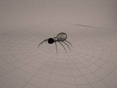 Cartoon Spider 3D Model