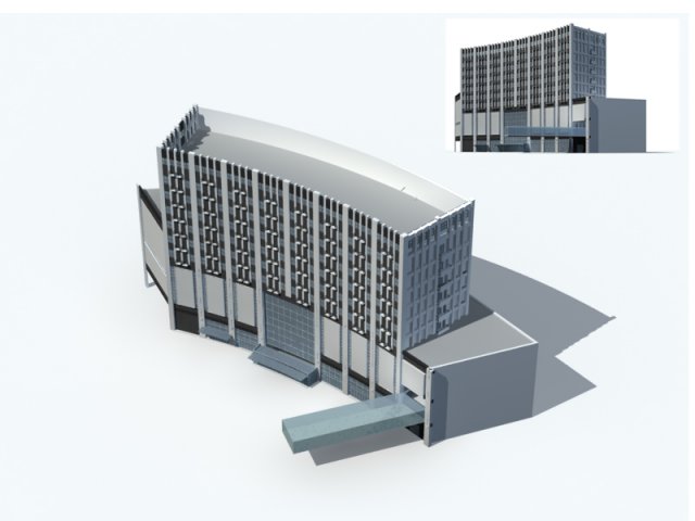 City – high-rise office 28 3D Model