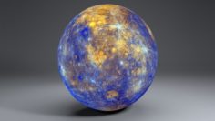 Mercury 11k Globe 3D Model