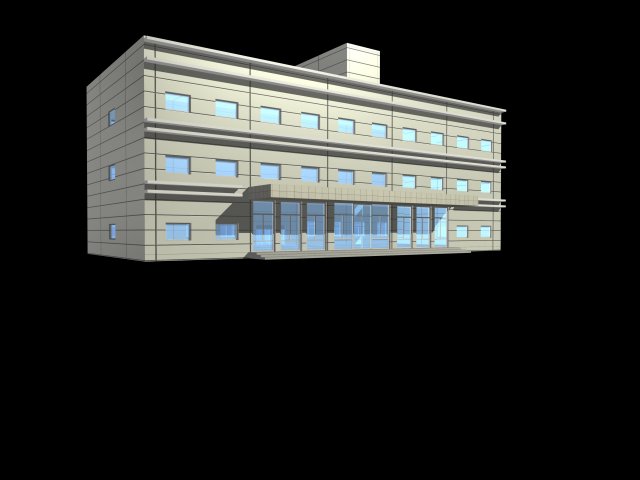 Urban architecture – school office villas 30 3D Model