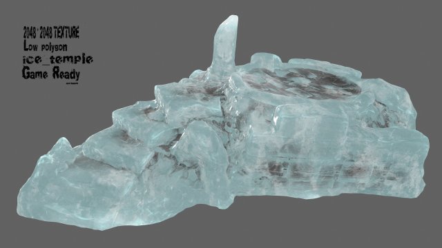 Ice temple 3D Model