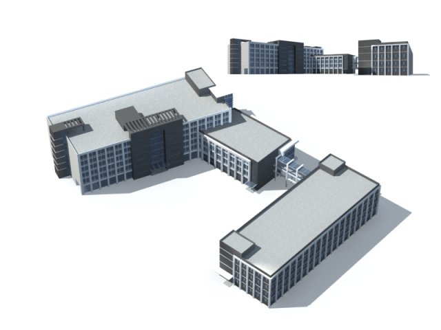 City – high-rise office 265 3D Model