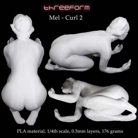 Mel – Curl2 pose 3D Print Model