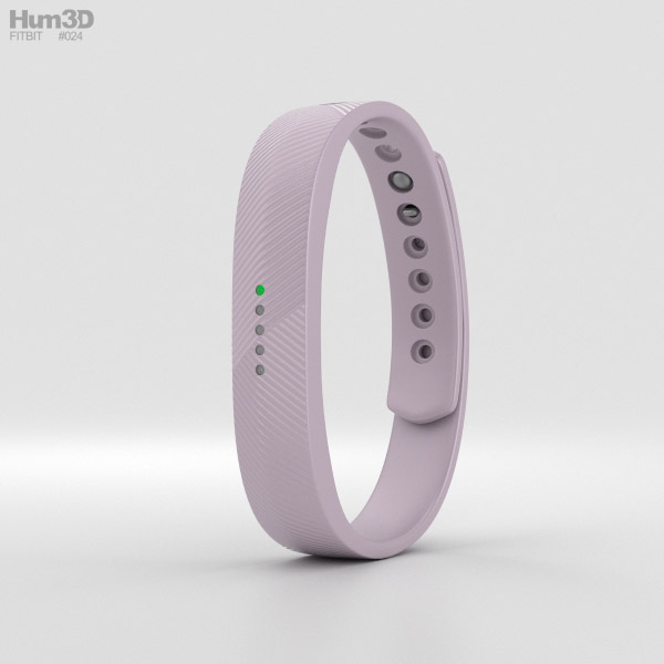 Fitbit Flex 2 Lavender 3D Model