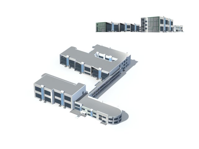 City – high-rise office 287 3D Model