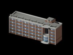 Urban architecture – school office villas 28 3D Model